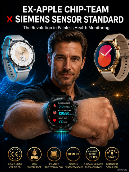 ⌚️No more painful pricks: a smart sports watch for monitoring blood sugar levels and blood