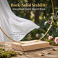 Gold-Tone Decorative Hoop with Wooden Stand – product image