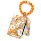 🌼 Boho Beaded Wristlet Wallet with Floral Charm
