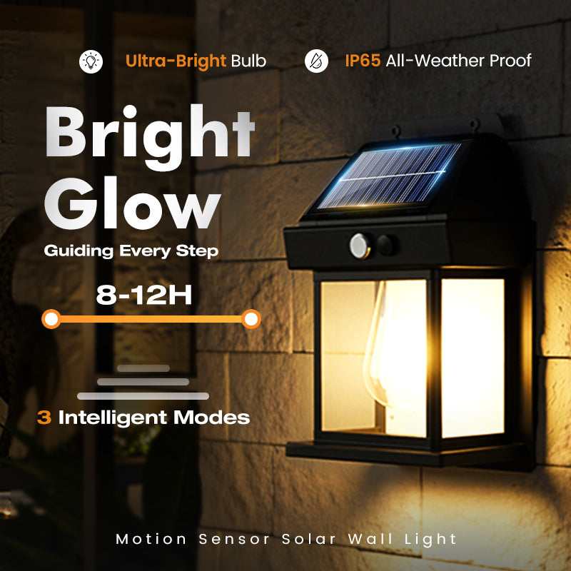 Solar Motion-Sensor Wall Light – product image