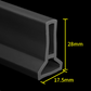 💧 Self-Adhesive Water Barrier Strip for Showers & Bathroom Floors
