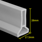 💧 Self-Adhesive Water Barrier Strip for Showers & Bathroom Floors