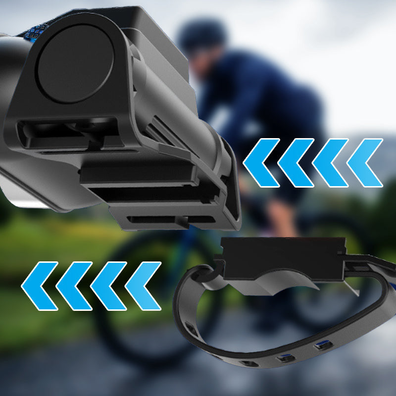 Portable Dual-Head LED Bike Light – product image