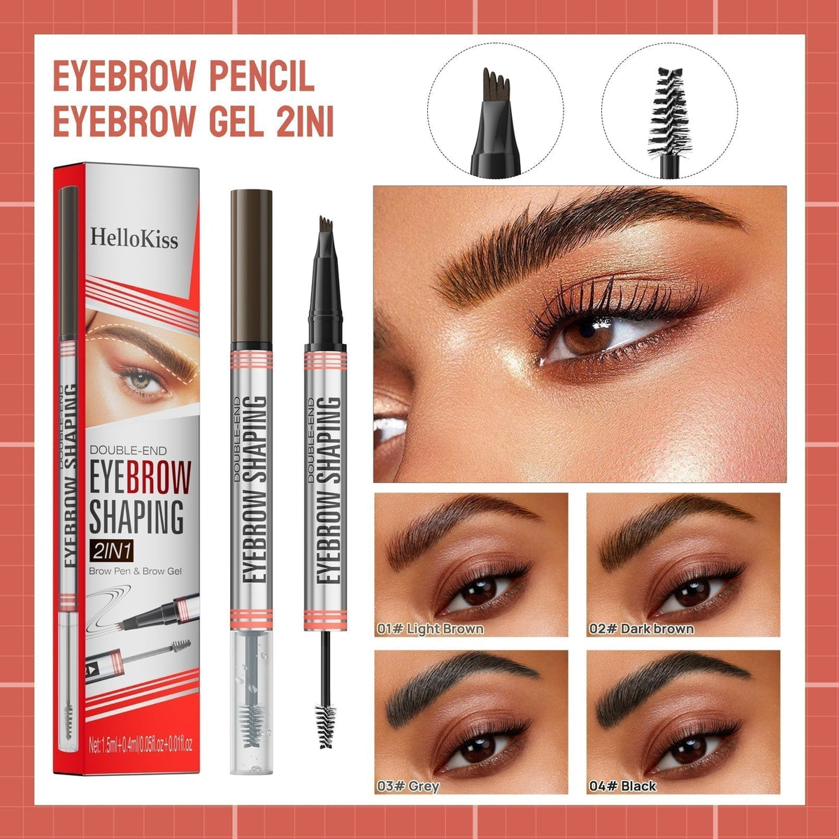 2-in-1 Brow Pen and Setting Gel – product image