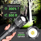 🔦 USB-Rechargeable Zoomable Flashlight