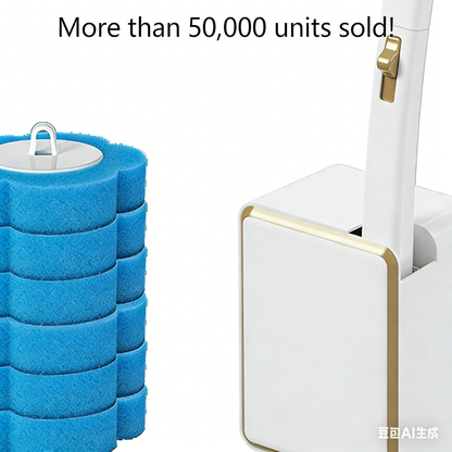 More than 50,000 units sold!🚽💦 The wonder of contactless cleaning🧽 Disposable toilet cleaning tool💦