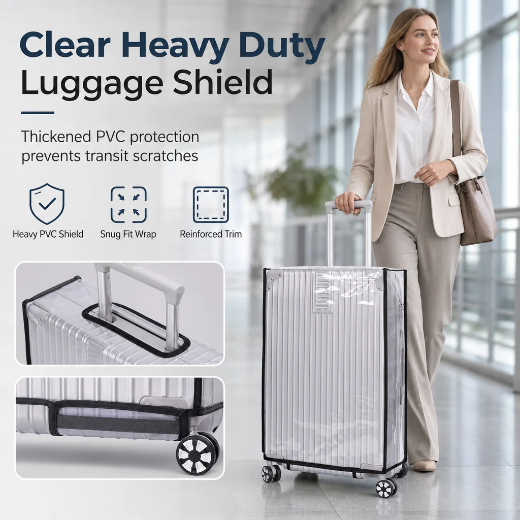 Clear Protective Luggage Cover – product image