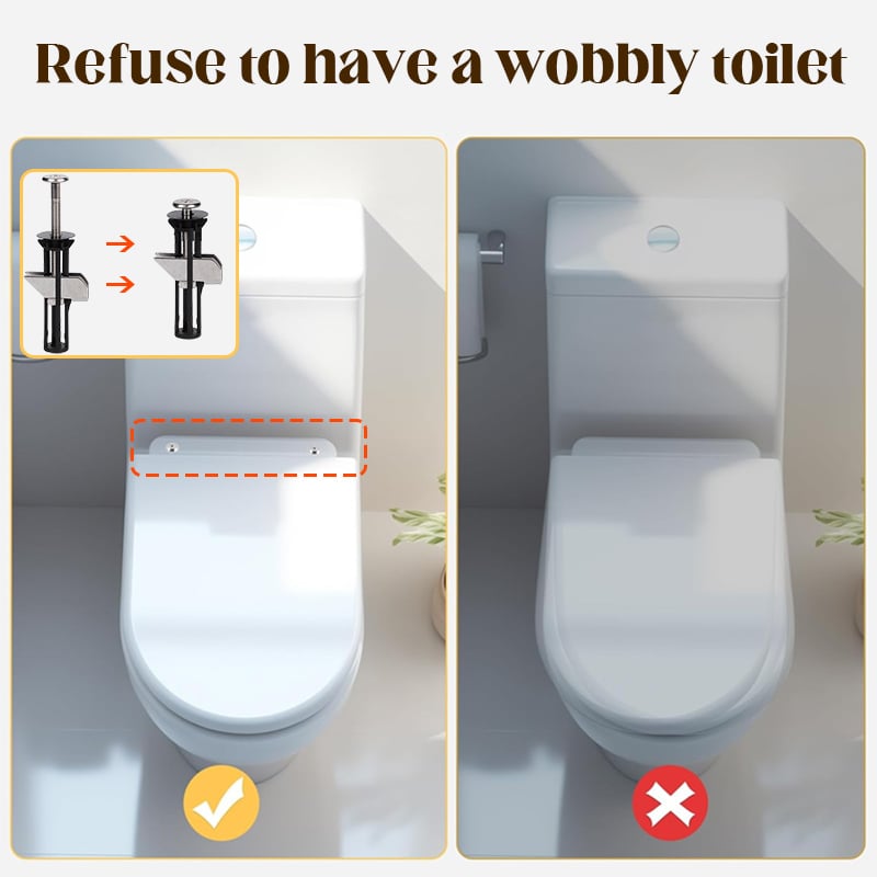 Stainless Steel Toilet Seat Fixing Kit – product image