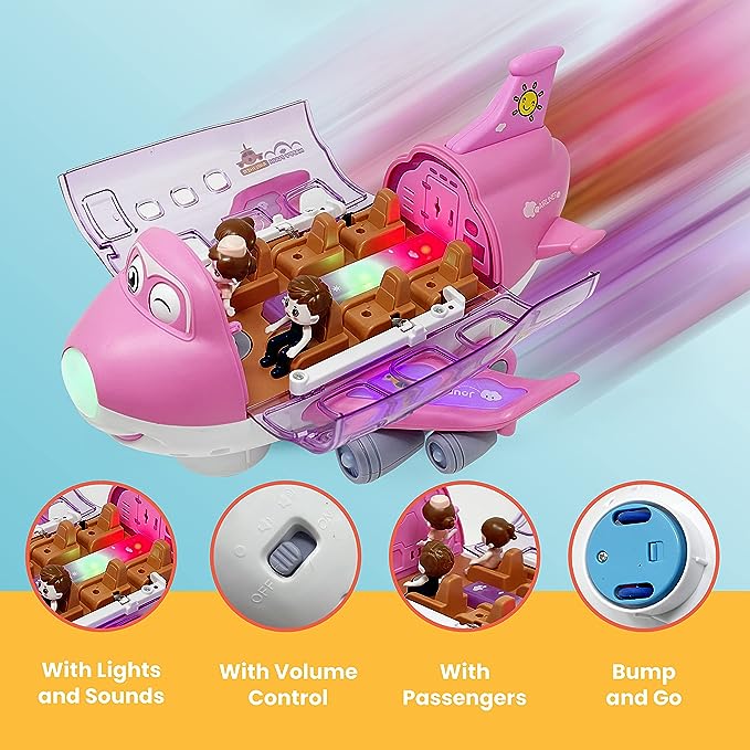 Bump-and-Go Toy Airplane – product image