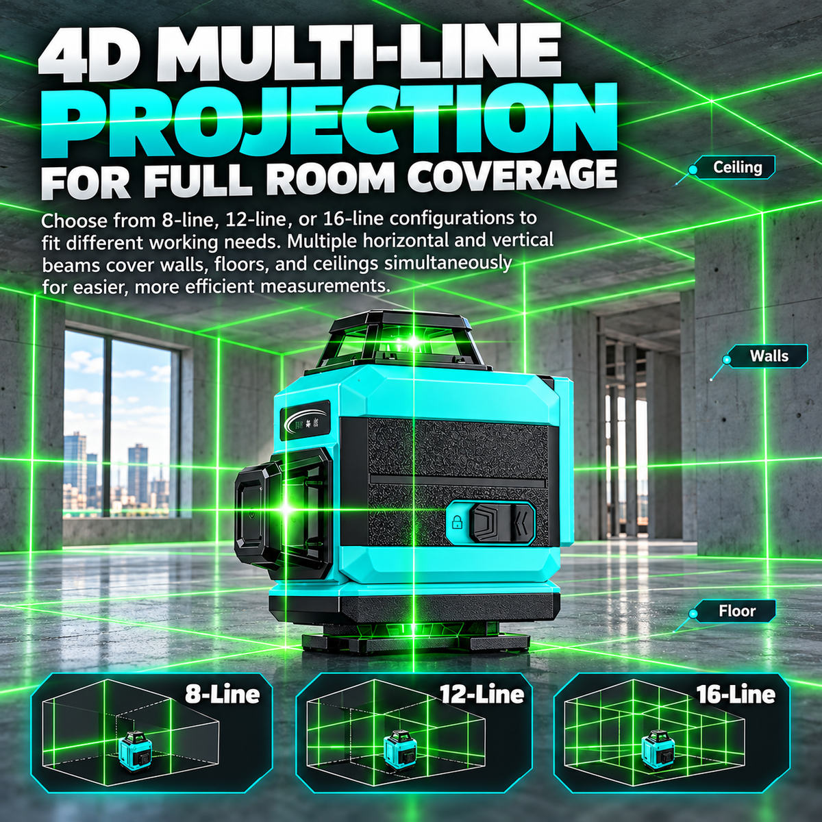 Self-Leveling Multi-Line Laser Level – product image