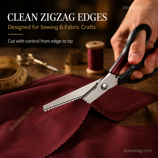 🥳2026 HOT SALE💞50K+ SOLD!✨  DIY Serrated Sewing Scissors – Precise and Easy to Use