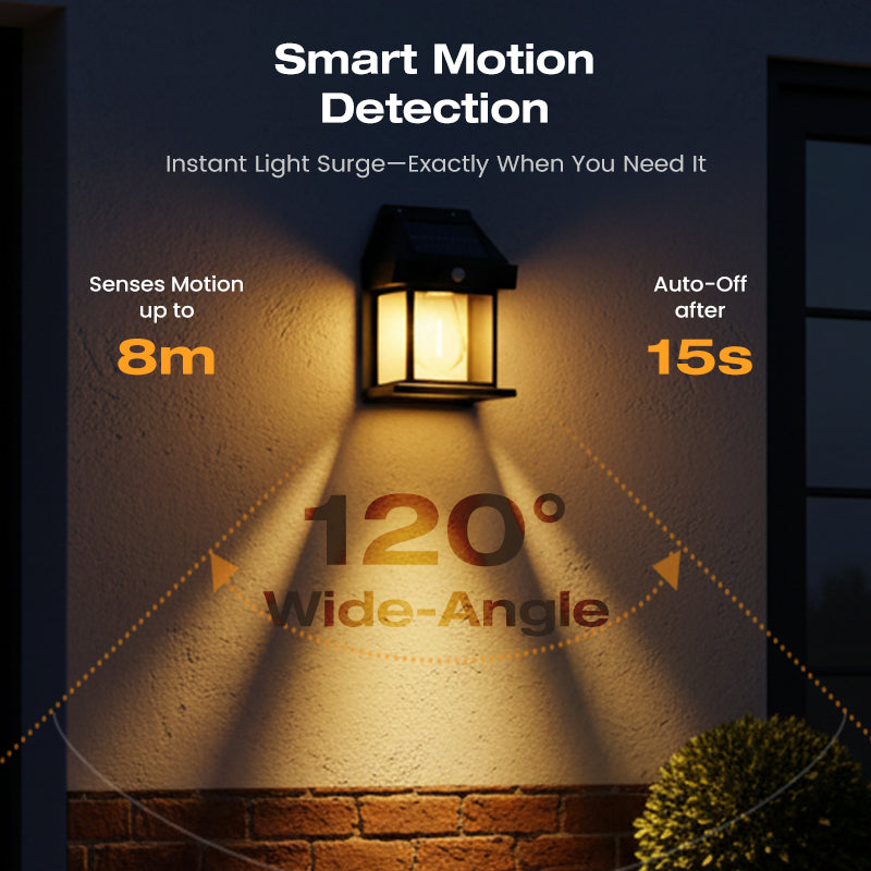 Solar Motion-Sensor Wall Light – product image