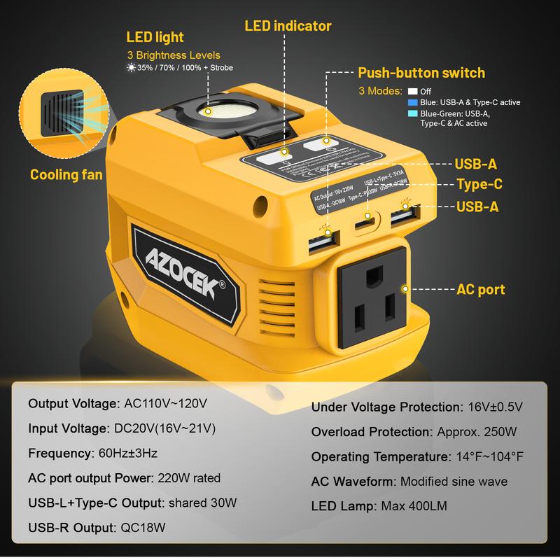 Portable Power Inverter for Tool Batteries – product image