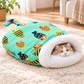 Semi-Enclosed Plush Pet Bed – product image