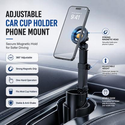 📱 Adjustable Car Cup Holder Phone Mount