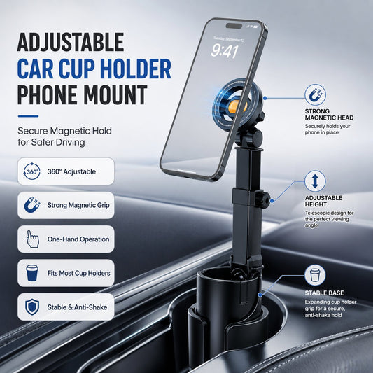 📱 Adjustable Car Cup Holder Phone Mount