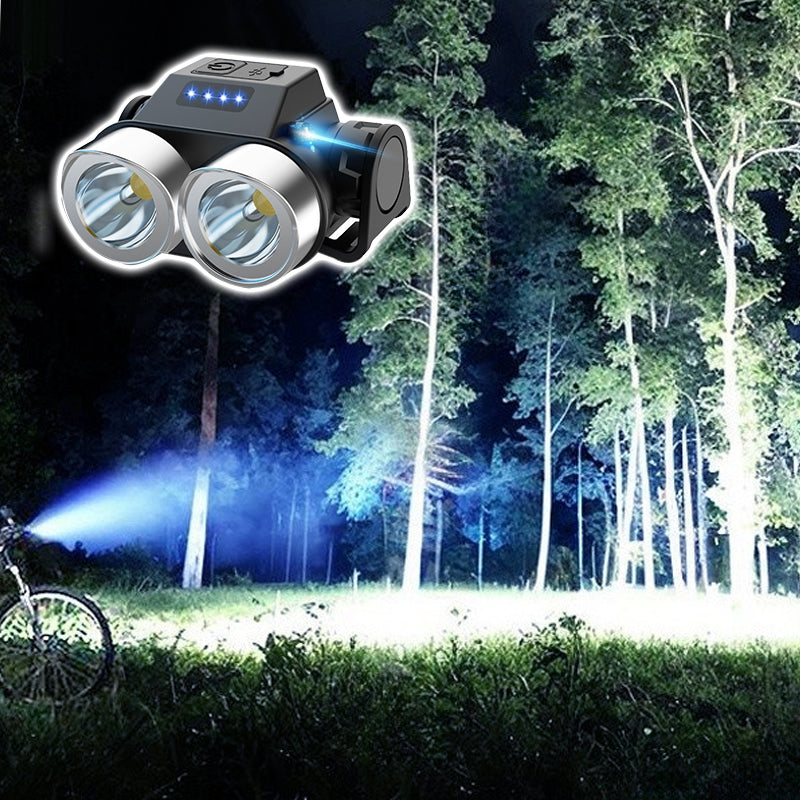 Portable Dual-Head LED Bike Light – product image
