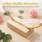 Gold-Tone Decorative Hoop with Wooden Stand – product image