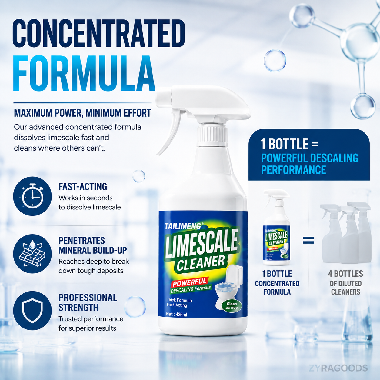 Bathroom limescale cleaner spray – product image 4