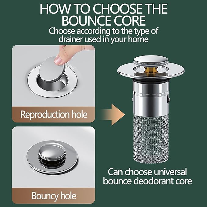 Pop-Up Sink Drain Filter – product image