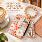 🌼 Boho Beaded Wristlet Wallet with Floral Charm
