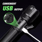 🔦 USB-Rechargeable Zoomable Flashlight