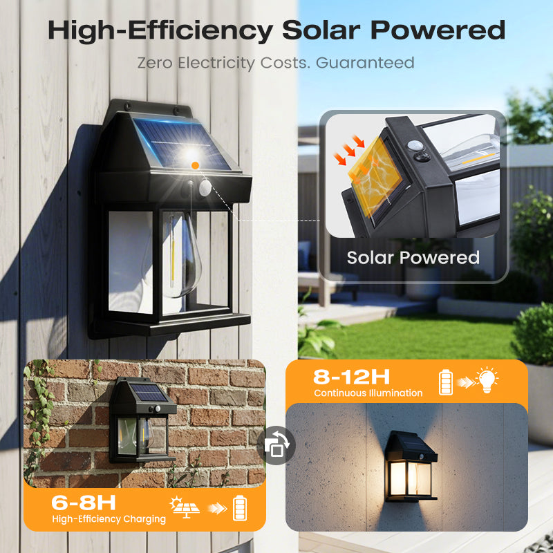 Solar Motion-Sensor Wall Light – product image