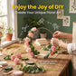 Gold-Tone Decorative Hoop with Wooden Stand – product image