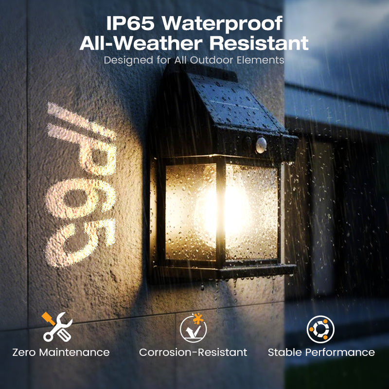 Solar Motion-Sensor Wall Light – product image