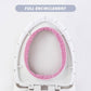 Knitted Toilet Seat Cover with Handle – product image
