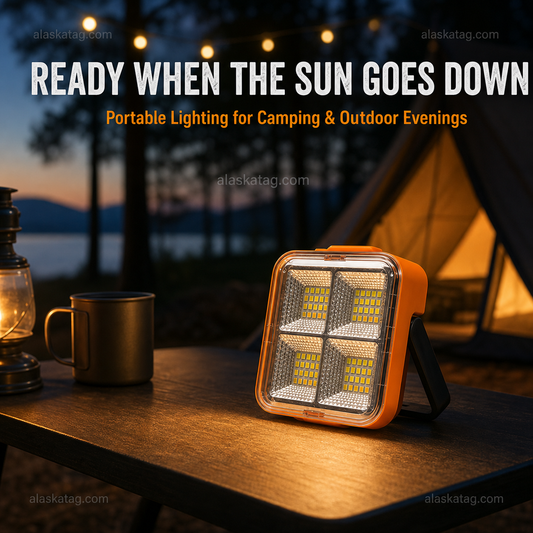 ☀️ Solar Rechargeable LED Work Light