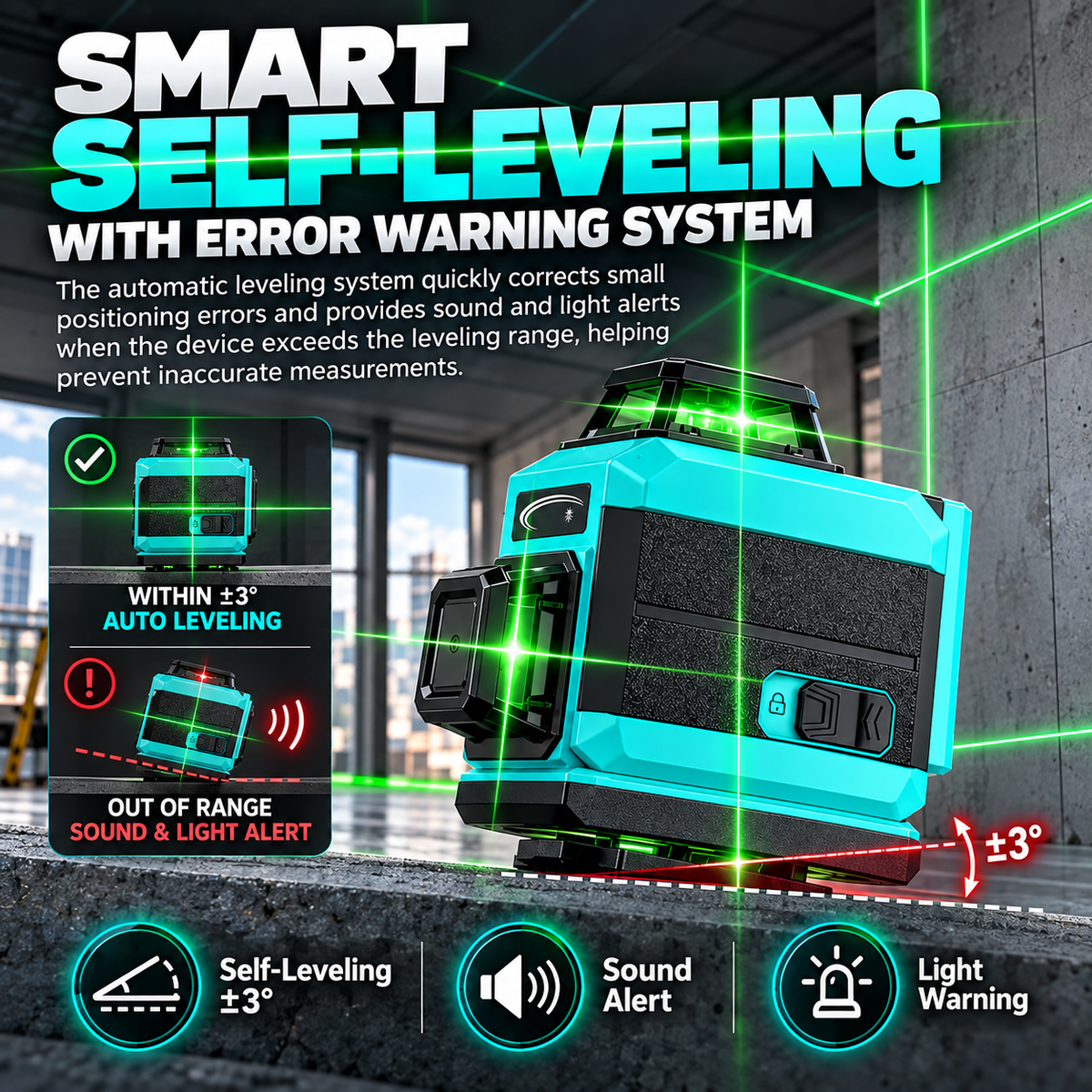 Self-Leveling Multi-Line Laser Level – product image