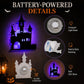 🎃 Battery-Powered Halloween LED Silhouette Wall Decorations