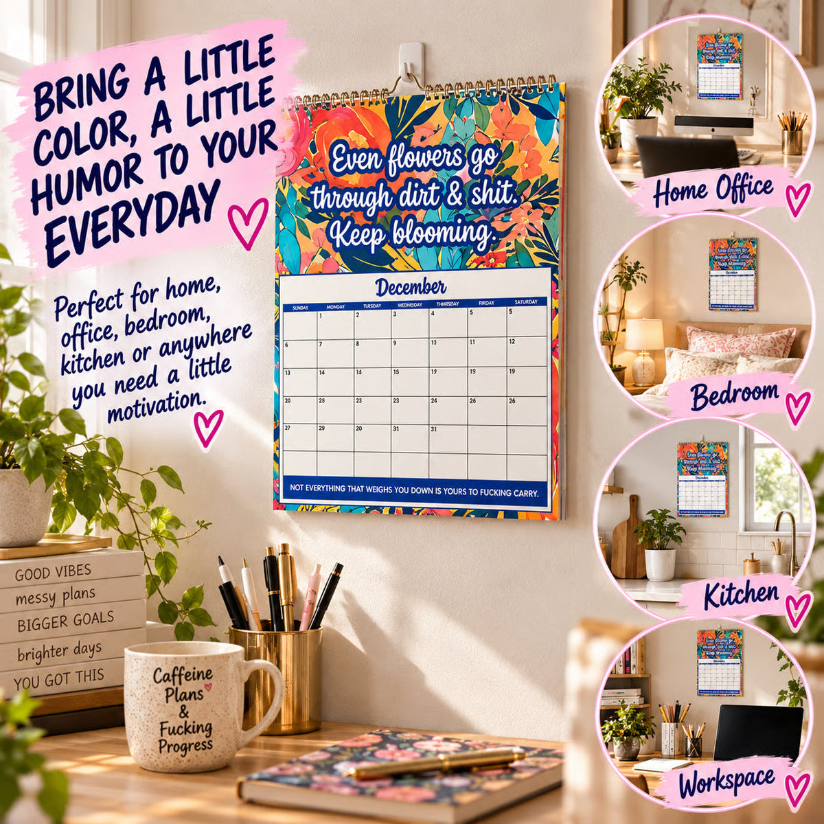 2027 Sweary Humor Wall Calendar – product image