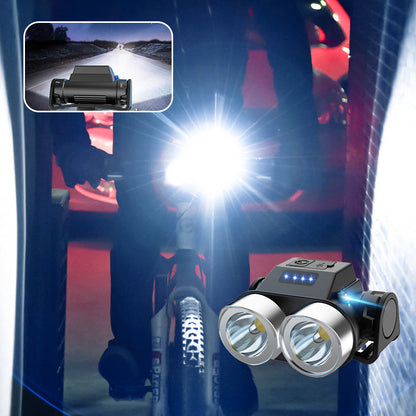Portable Dual-Head LED Bike Light – product image