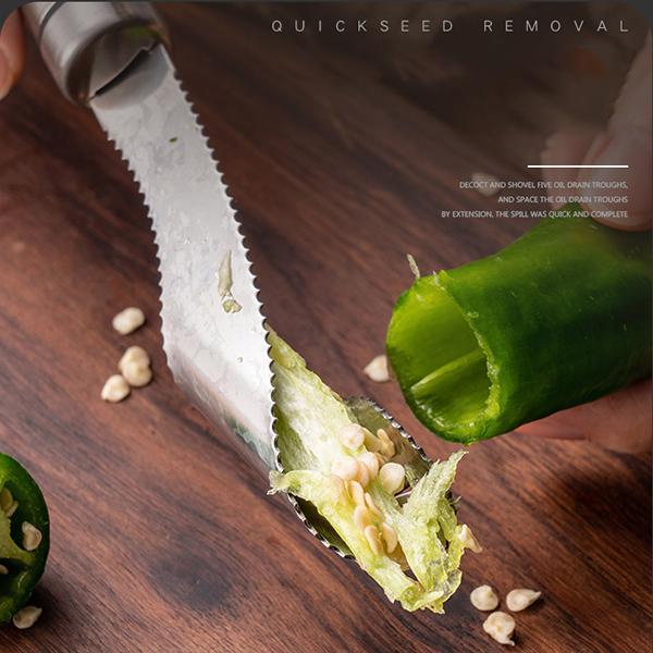 Stainless Steel Pepper Corer – product image