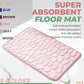 🛁 Memory Foam Pebble Bath Mat with a Non-Slip Backing