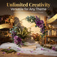 Gold-Tone Decorative Hoop with Wooden Stand – product image