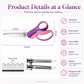 ✂️ Multipurpose Pinking Shears for Neat Zig for Neat Zigzag Fabric Edges