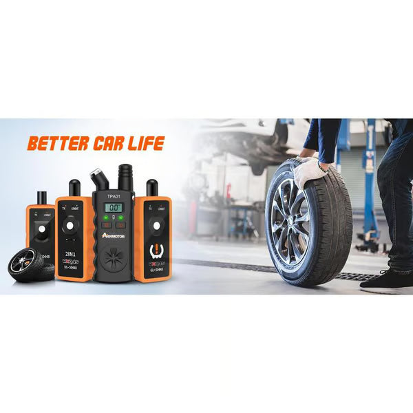 TPMS Relearn Tool and Tire Pressure Gauge – product image