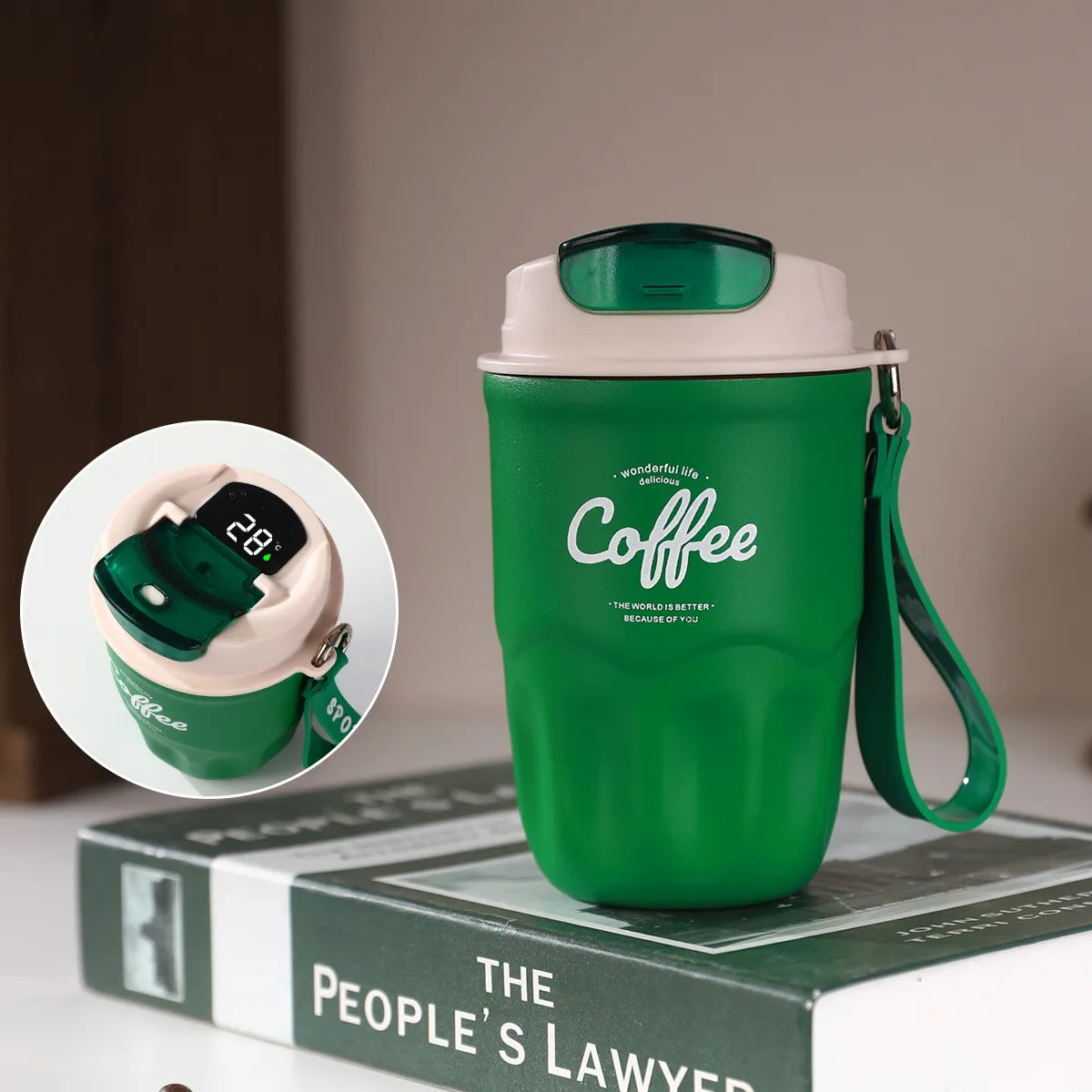 Temperature Display Travel Mug – product image