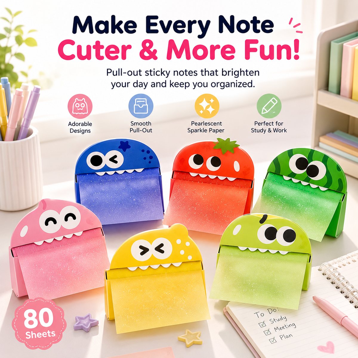 Continuous-Dispensing Translucent Sticky Notes – product image