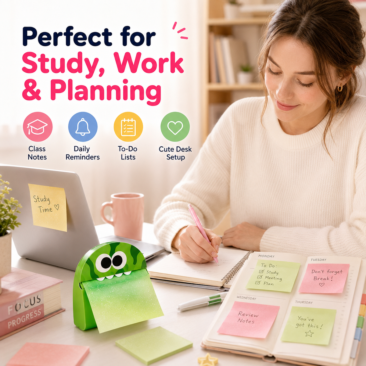 Continuous-Dispensing Translucent Sticky Notes – product image