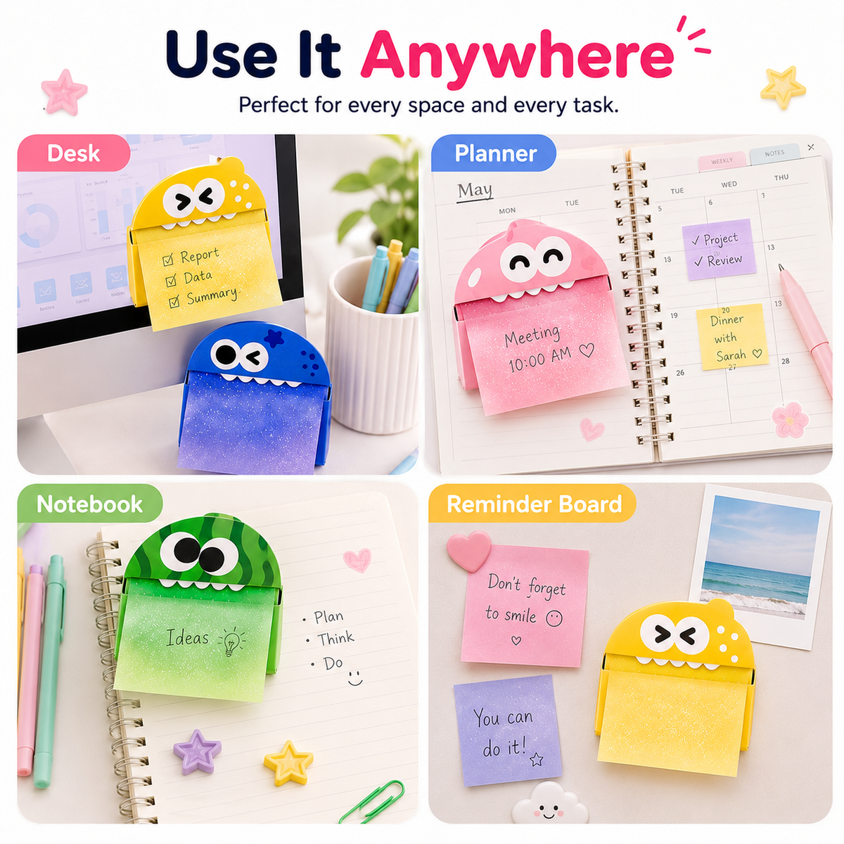 Continuous-Dispensing Translucent Sticky Notes – product image