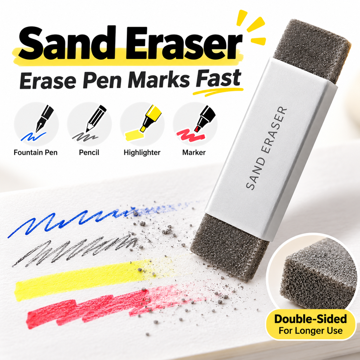 Abrasive Eraser for Pen and Pencil Marks – product image