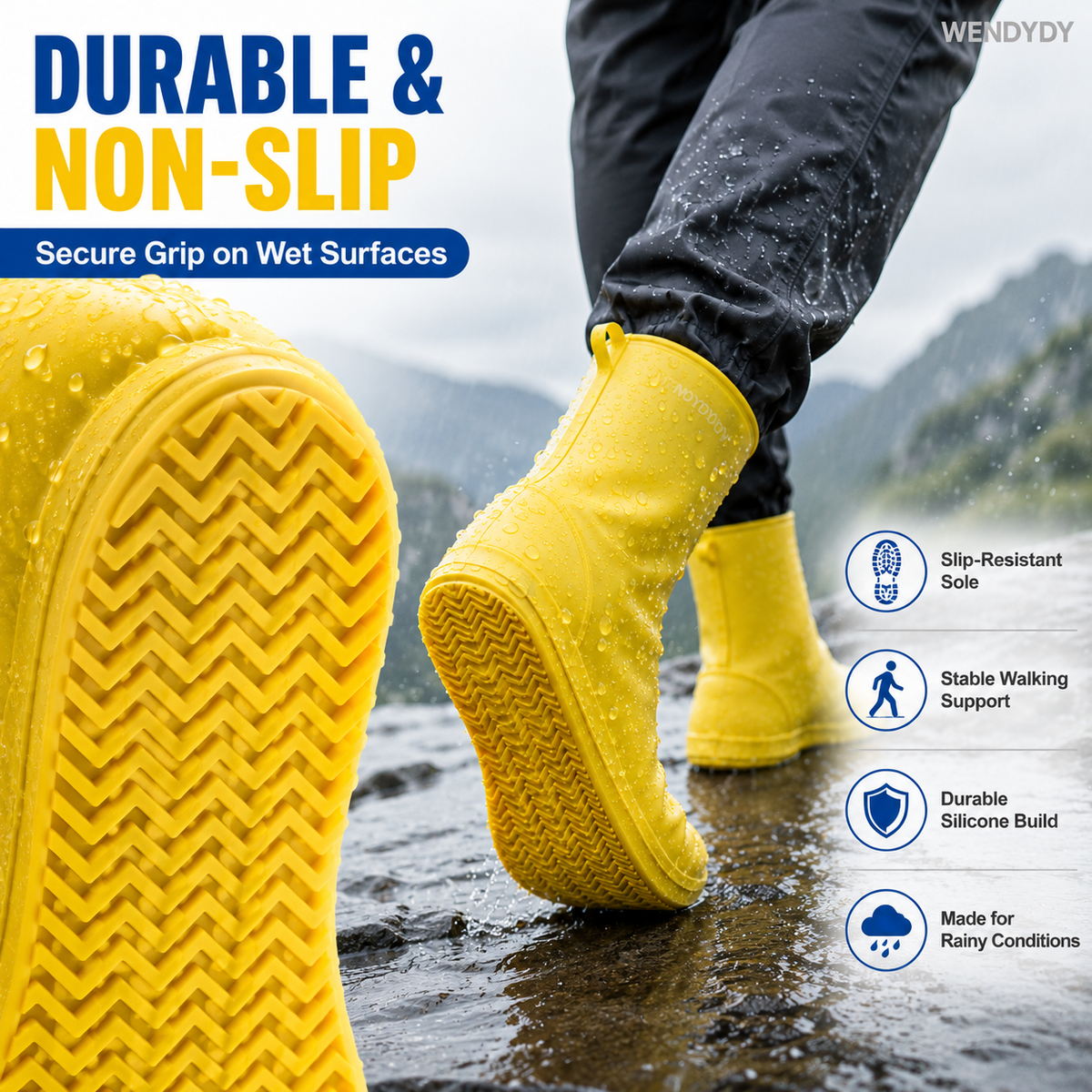 Waterproof Reusable Shoe Covers – product image