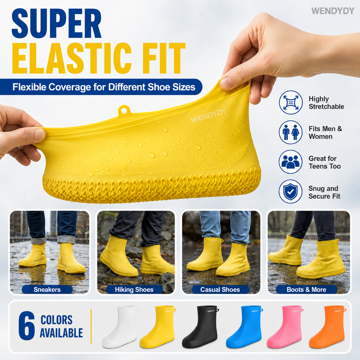 Waterproof Reusable Shoe Covers – product image