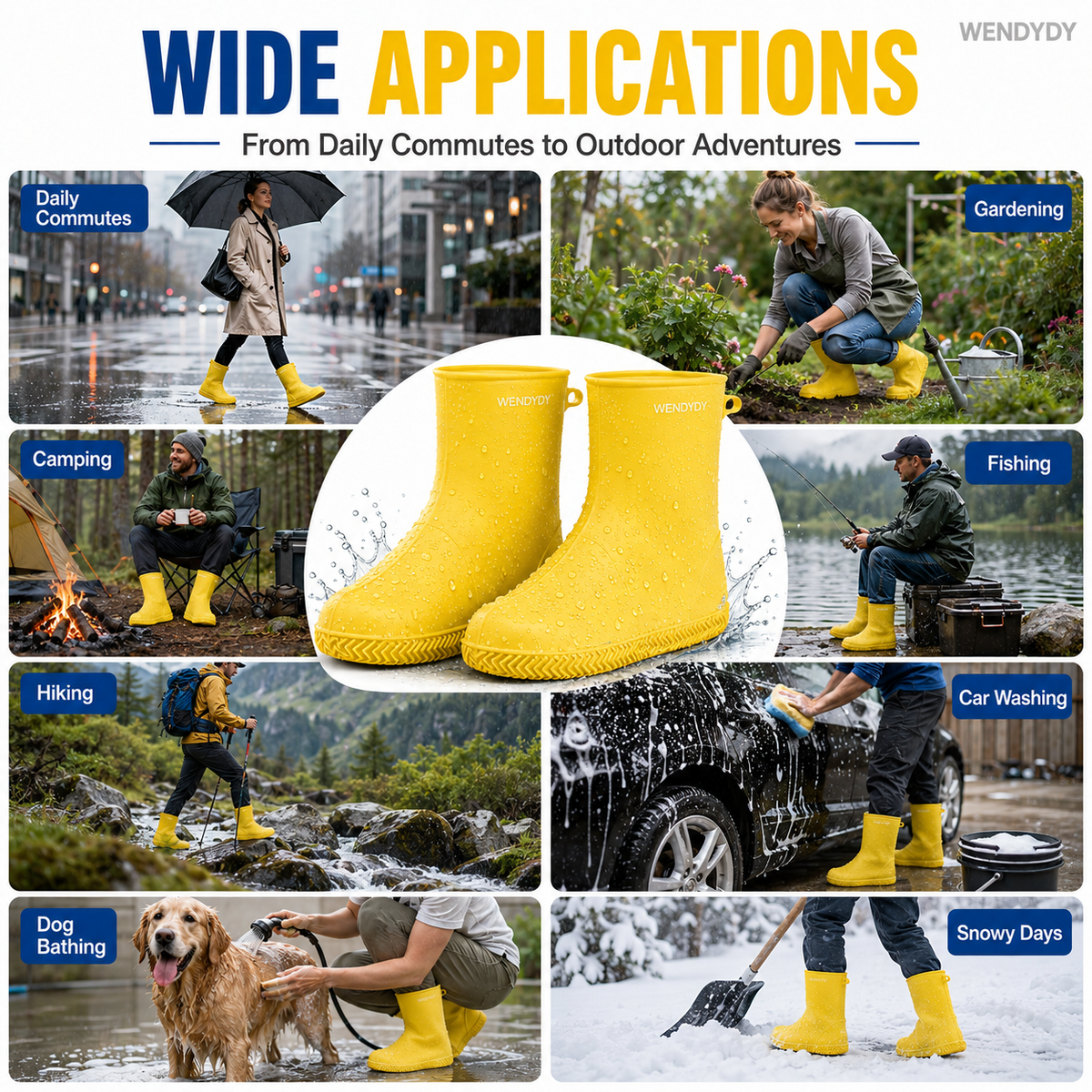 Waterproof Reusable Shoe Covers – product image