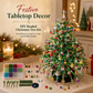 🌲DIY Beaded Christmas Tree Kit – Handmade Craft Gift with Angel Topper, Colorful Mini Holiday Decor for Desk & Tabletop (Complete All-in-One Set)