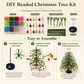 🌲DIY Beaded Christmas Tree Kit – Handmade Craft Gift with Angel Topper, Colorful Mini Holiday Decor for Desk & Tabletop (Complete All-in-One Set)